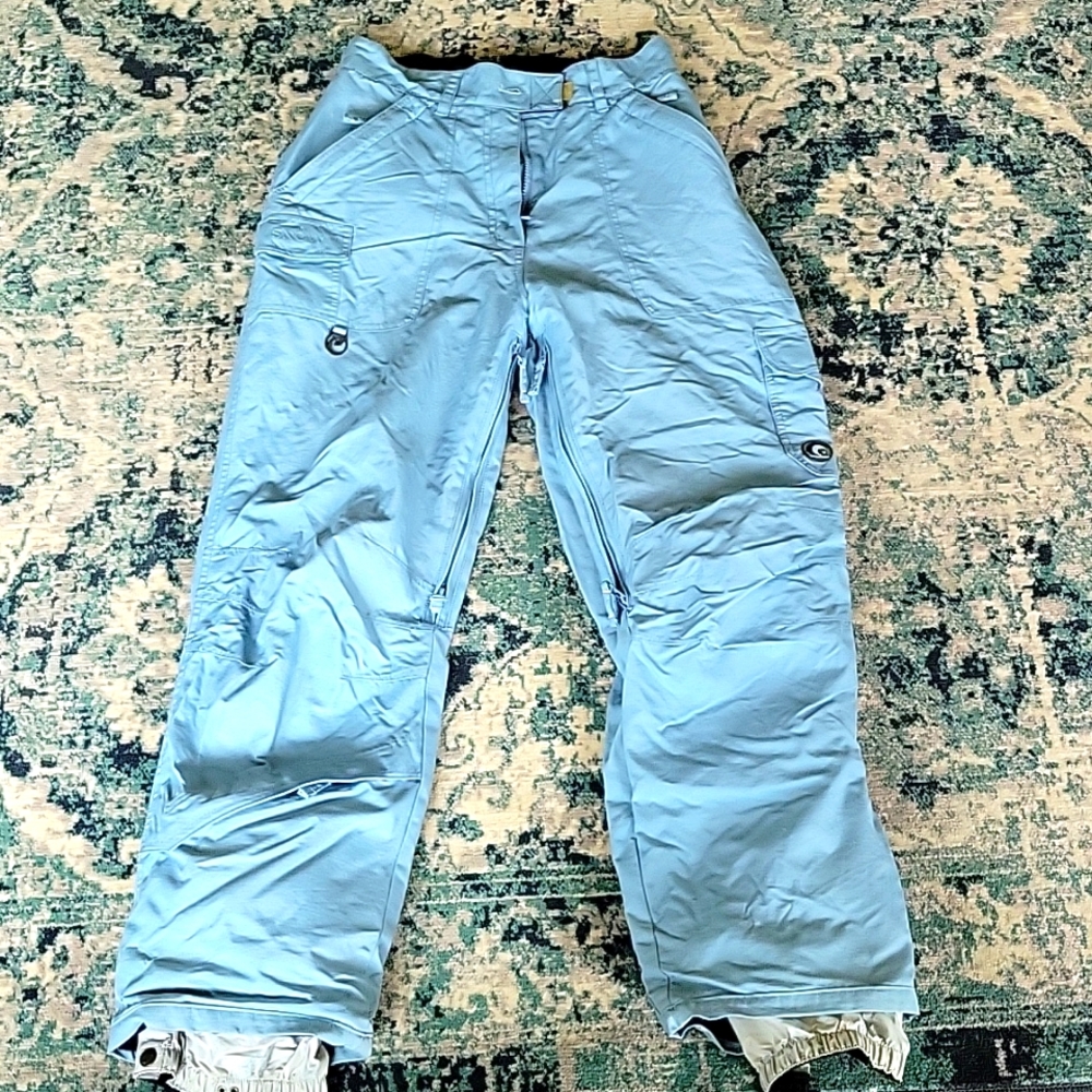 Powder Room Snowboard Pants - baby blue, women size M